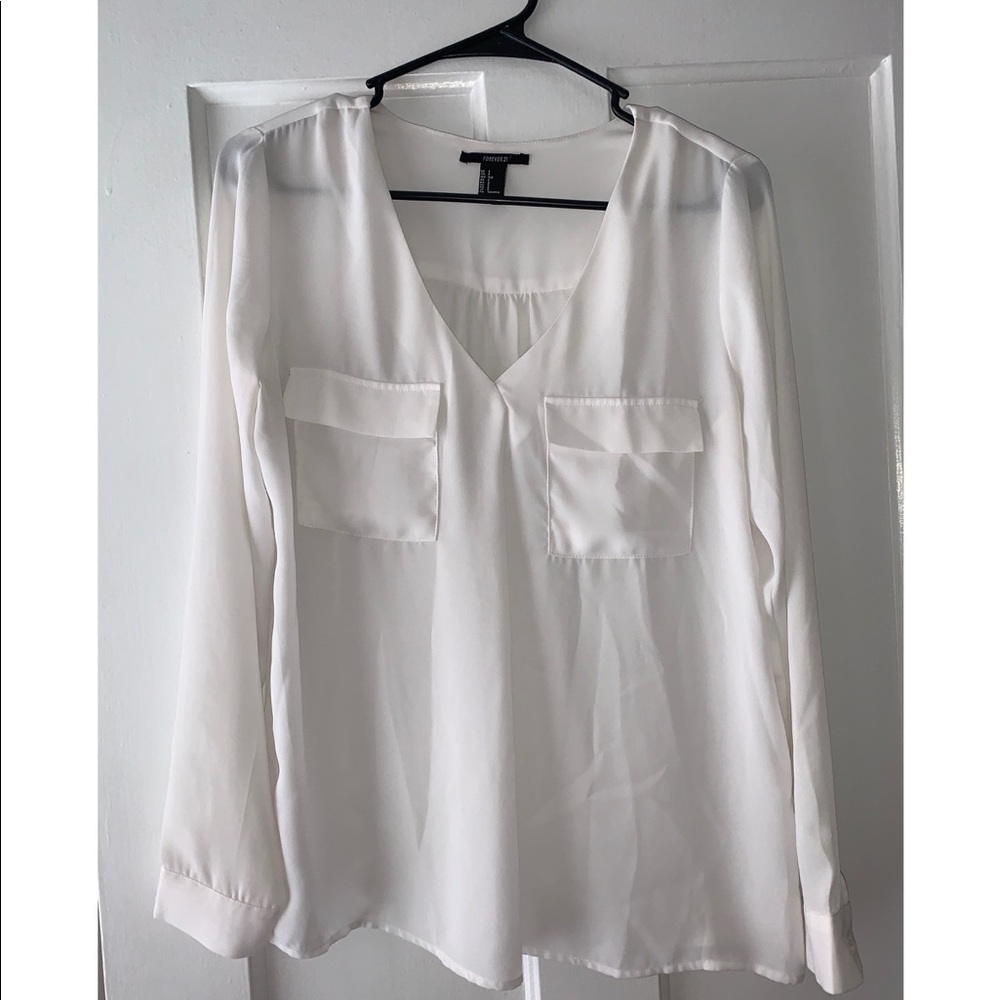 Forever 21 White Blouse